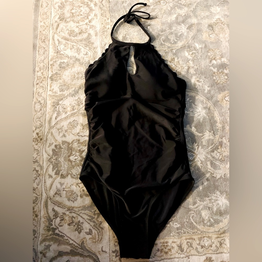 Kona Sol- Black One Piece Bathing Suit